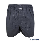 Hanford iCE Men 100% Premium Cotton Woven Boxer Shorts Ross - Printed (SinglePack)