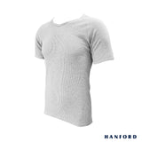 Hanford Men V-Neck Cotton Waffle Knit Muscle Fitted Shirt - Wade (Single Pack)