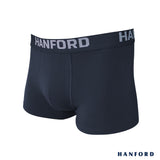 Hanford Men Natural Cotton Knit Comfort Boxer Briefs (No Spandex) - OG Titan / Sky Captain (Single Pack) S-4X Big Plus Size