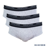 Hanford Men Premium Cotton Modern Hipster Briefs Franco - Top Dye (3in1 Pack)