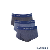 Hanford Kids/Teens Premium Ribbed Cotton Hipster Briefs Kyle - Assorted Colors (3in1 Pack)
