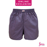 Fem by Hanford Ladies Women 100% Premium Cotton Woven Comfy Sleep Lounge Boxer Shorts Wendi-03 (1PC) Big Plus Size