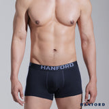 Hanford Men Natural Cotton Knit Comfort Boxer Briefs (No Spandex) - OG Titan / Sky Captain (Single Pack) S-4X Big Plus Size
