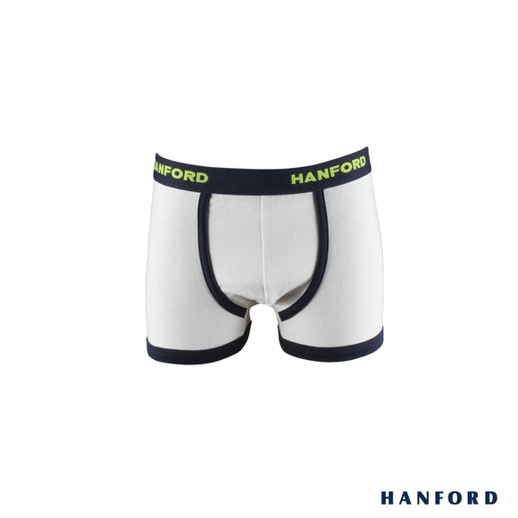 Hanford Kids/Teens Cotton w/ Spandex Boxer Briefs - Marty/Light Gray (Single Pack)