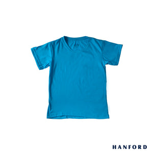 Hanford Kids/Teens R-Neck Short Sleeves Shirt - Casual Blue (Single Pack)