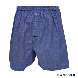 Hanford Men 100% Premium Cotton Woven Boxer Shorts Mosaic - Checkered (1PC/SinglePack)