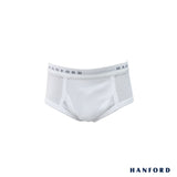 Hanford Kids Premium Cotton Briefs w/ Fly Opening W002 - White (Single Pack/1PC)