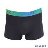 Hanford iCE Men Viscose w/ Spandex Boxer Briefs Printed Garter - Ombre/Forged Iron (Single Pack)