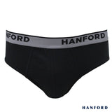 Hanford Men Regular Cotton Briefs Boston - Black (3in1 Pack)