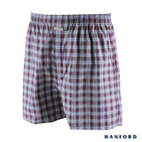 Hanford Men 100% Cotton Woven Boxer Shorts - Checkered SETH (1PC/SinglePack)