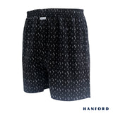 Hanford Men 100% Cotton Woven Shorts Dolphin - Dolphin Print/Black (SinglePack)