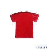 Hanford Kids/Teens R-Neck Short Sleeves Shirt - New Red (Single Pack)