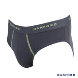 Hanford Men Regular Cotton Briefs Snazzy - Forged Iron (3in1 Pack)