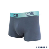 Hanford iCE Men O.N.E. Collection Peppermint w/ Modal Spandex Boxer Briefs - Turbulence(Single Pack)