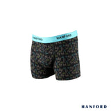 Hanford Kids/Teens Cotton w/ Spandex Boxer Briefs - Mavis Print/Black (Single Pack)