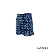 Hanford Kids/Teens 100% Cotton Woven Shorts Monstera - Monstera Print/Gibraltar Sea (SinglePack)