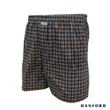 Hanford Men 100% Cotton Woven Boxer Shorts - Checkered SETL (1PC/SinglePack)