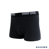 Hanford Men Cotton w/ Spandex Boxer Briefs - Van Print/Black (Single Pack)