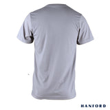 Hanford Men/Teens R-Neck Cotton Modern Fit Short Sleeves Shirt - Charcoal Gray (SinglePack)