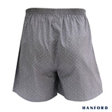 Hanford Men 100% Cotton Woven Shorts Rummy - Cards Suit Print/Silver Filigree (SinglePack)