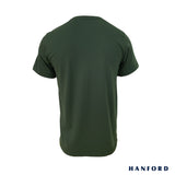 Hanford Men/Teens R-Neck Cotton Modern Fit Short Sleeves Shirt - Jungle Green (SinglePack)