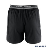 Hanford Men Premium Cotton Knit Lounge/Sleep/Boxer Shorts - Champ/Black (Single Pack)