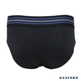 Hanford Athletic Men Cotton w/ Spandex Supporter Briefs - Black (Single Pack)