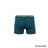 Hanford Kids/Teens Cotton w/ Spandex Boxer Briefs - Whiz Print/Shaded Spruce (Single Pack)