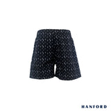 Hanford Kids/Teens 100% Cotton Woven Shorts Dolphin - Dolphin Print/Black (SinglePack)