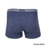 Hanford Men Natural Cotton Knit Comfort Boxer Briefs (No Spandex) - OG Jean (Single Pack) S-4X Big Plus Size