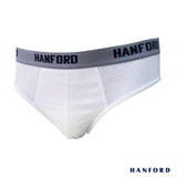 Hanford Men Regular Cotton Briefs V103 - White (3in1 Pack)
