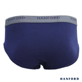 Hanford Men Premium Ribbed Cotton Hipster Briefs Bolton - Assorted Colors (3in1 Pack)