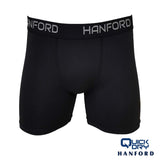 Hanford Athletic Men Pro Cool 2.0 Quick Dry Compression Boxer Shorts Flex01 - Black (Single Pack)