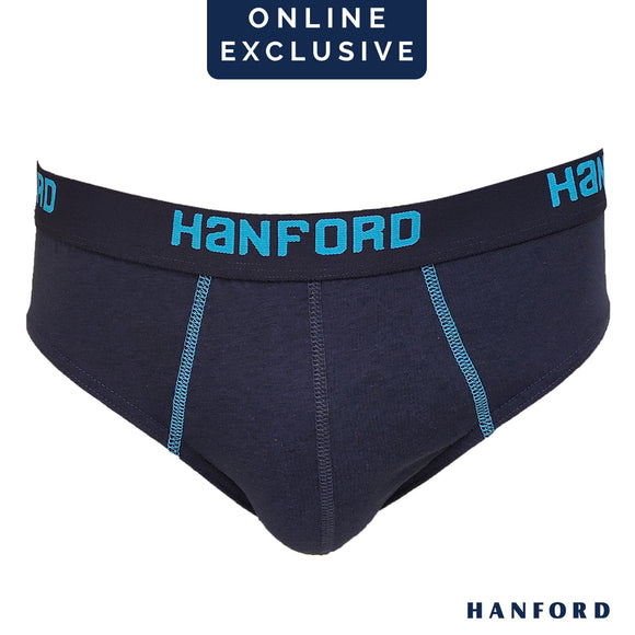 Hanford Men Regular Cotton Briefs OG Jazz - Iron (1PC/Single Pack) S-4X Big Plus Size