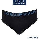Hanford Men Regular Cotton Briefs OG Tron / Knox - Coal (1PC/Single Pack) S-4X Big Plus Size